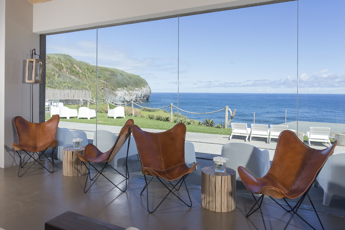 Santa Barbara Eco-Beach Resort Hotel in São Miguel Island, Azores This gorgeous eco-friendly resort is located in an almost private part of the Santa Barbara beach in the city of Ribeira Grande on the north coast of São Miguel Islands
