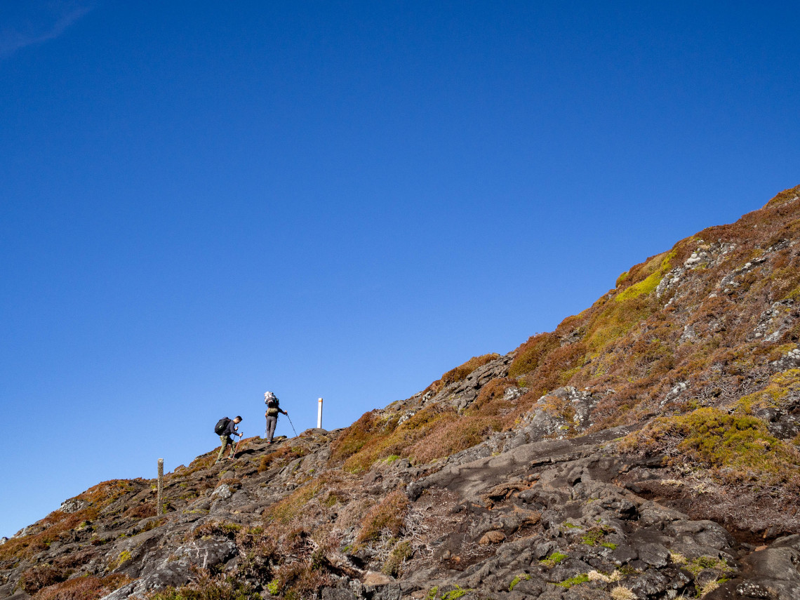 Climbing Pico Mountain, Pico Island, Azores