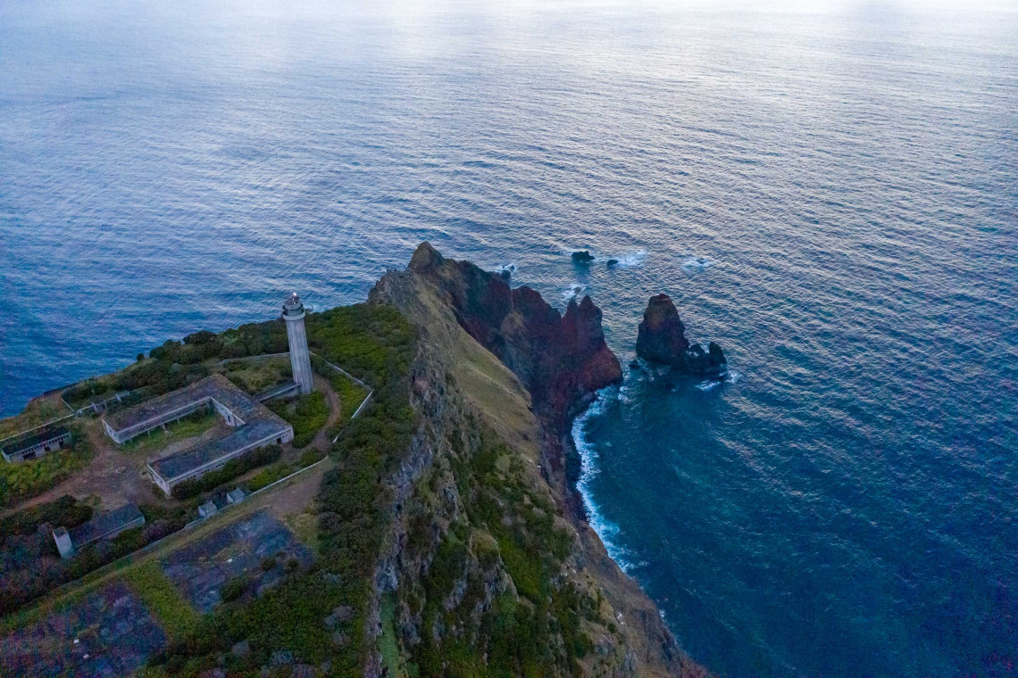 Ponta dos Rosais Lighthouse in São Jorge Island, Azores, Portugal