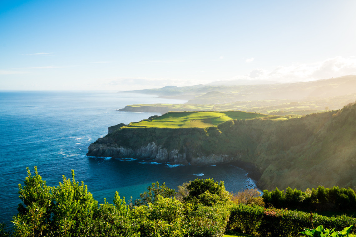 Head to this viewpoint for the most privileged view over the north coast of São Miguel Island, Azores