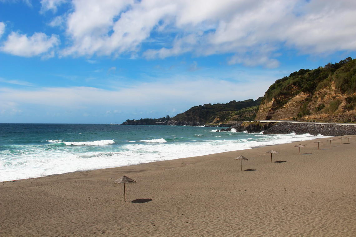 Água D'alto Beach in São Miguel Island, Azores Água D'alto Beach in São Miguel Island, Azores