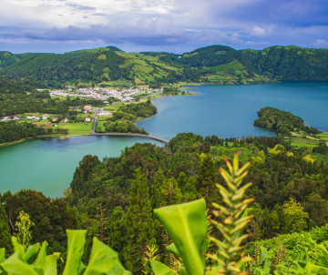 Sete Cidades Lake in São Miguel Island, Azores Islands
