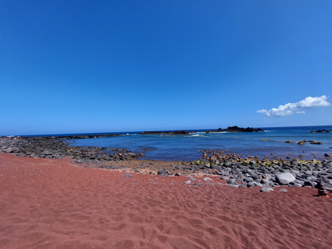 Praia do Barrro Vermelho in Graciosa Island, Azores