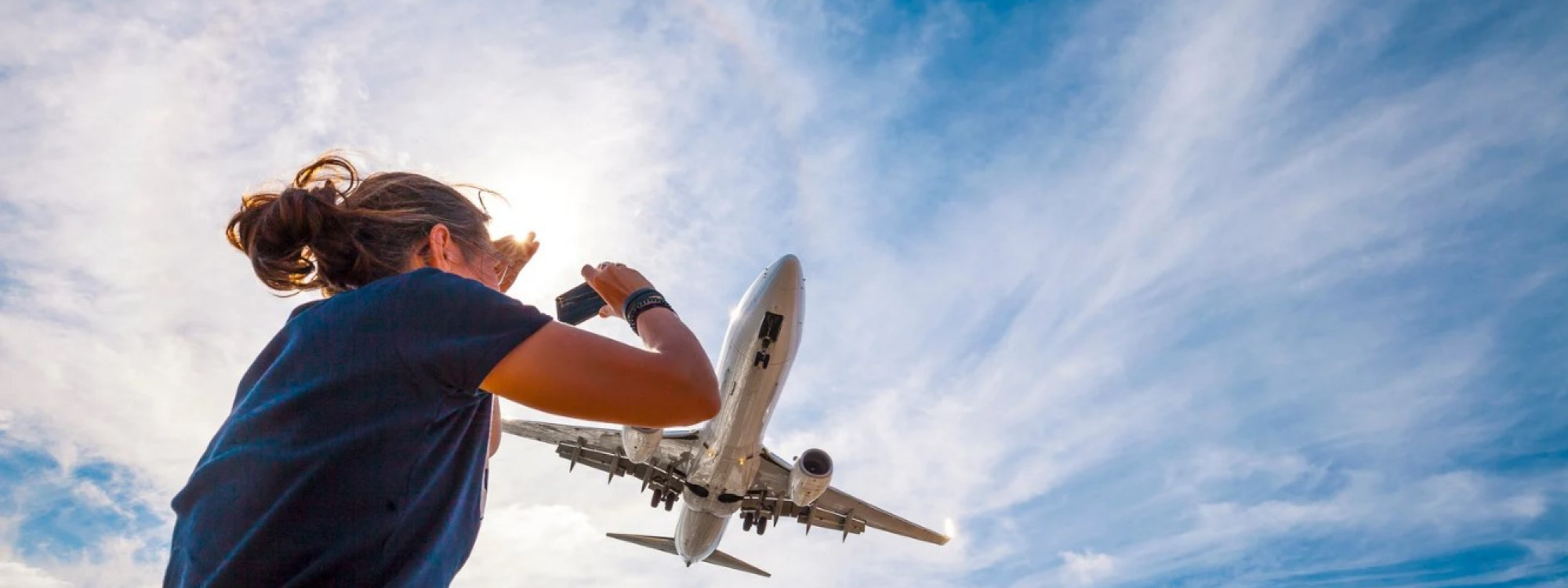 Airplane Landing at Lanzarote Airport, Canary islands airplane-landing-at-lanzaratore-airport-canary-islands