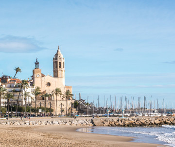 Sitges in Spain sitges-place-in-spain-barcelona-winter-beach-ocean-water
