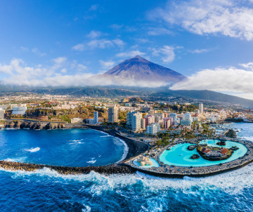 Aerial view with Puerto de la Cruz,Tenerife aerial-view-with-puerto-de-la-cruz-tenerife