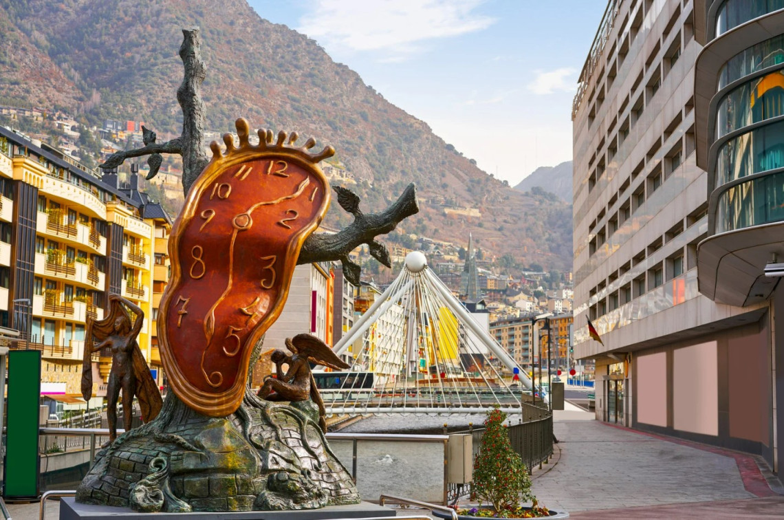 Andorra La Vella Dali Noblesse Du Temps Sculpture andorra-la-vella-dali-noblesse-du-temps-sculpture