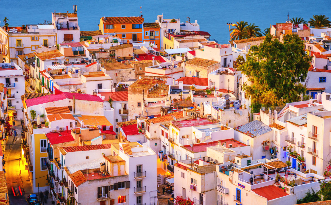 Colorful Ibiza Down Town, Spain colorful-ibiza-down-town-spain