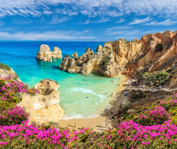 Landscape with Praia do Camilo in The Algarve, Portugal