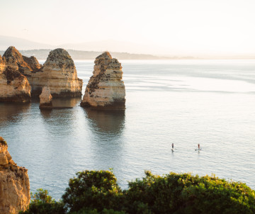 Stand Up Paddle in Ponta da Piedade, Algarve