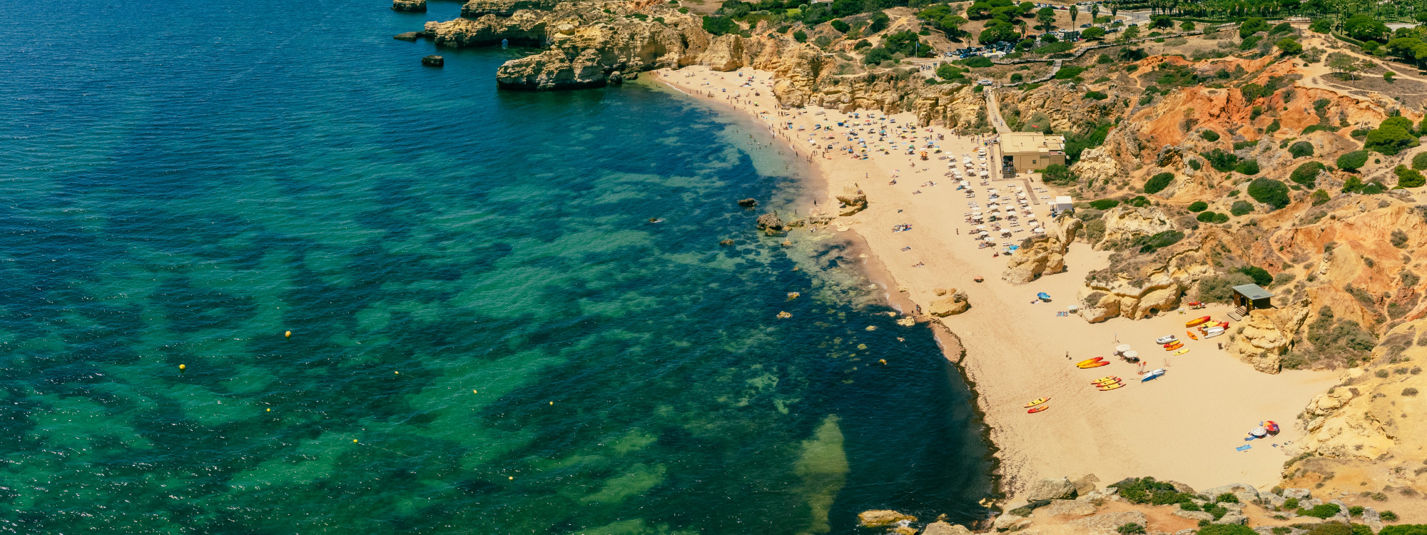 Paradinha Beach in Albufeira, Algarve Region Portugal