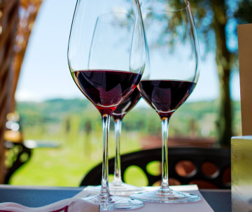 Red Wine in the Algarve Region of Portugal