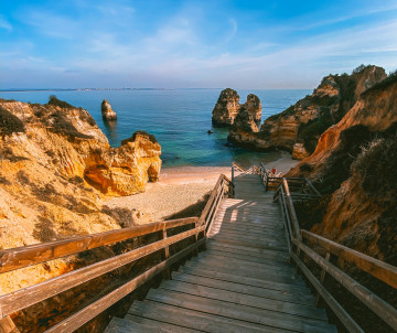 Camilo Beach in The Algarve, Portugal
