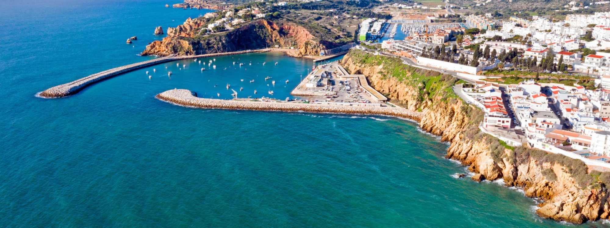 Albufeira Landscape in The Algarve Region of Portugal albufeira-finistera-marina-dock-port-ocean-sea-life-coastline-landscape-algarve-portugal-europe