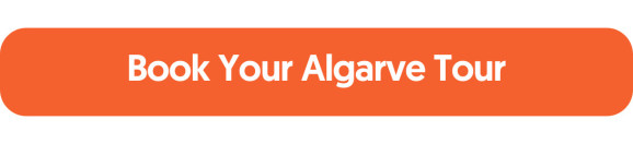 Call-to-action button labeled “Book Your Algarve Tour” inviting users to choose from boat, kayak, or SUP cave tours starting in Lagos, Albufeira, or Carvoeiro