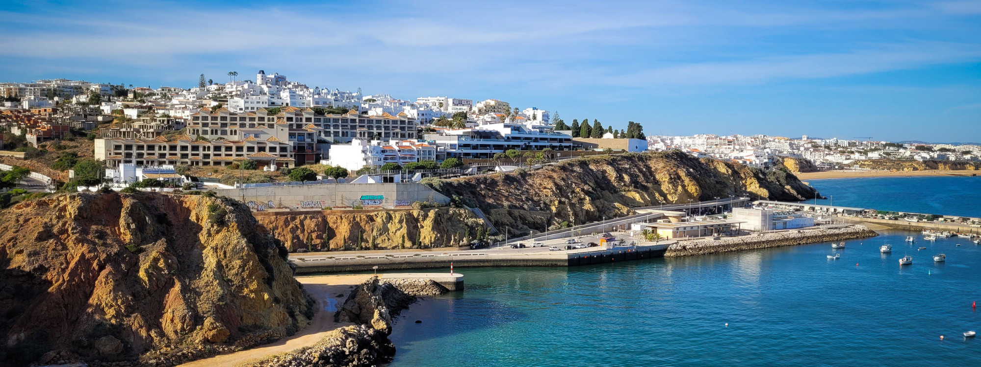 View of Albufeira in the Algarve Coast, Portugal View of Albufeira in the Algarve Coast, Portugal