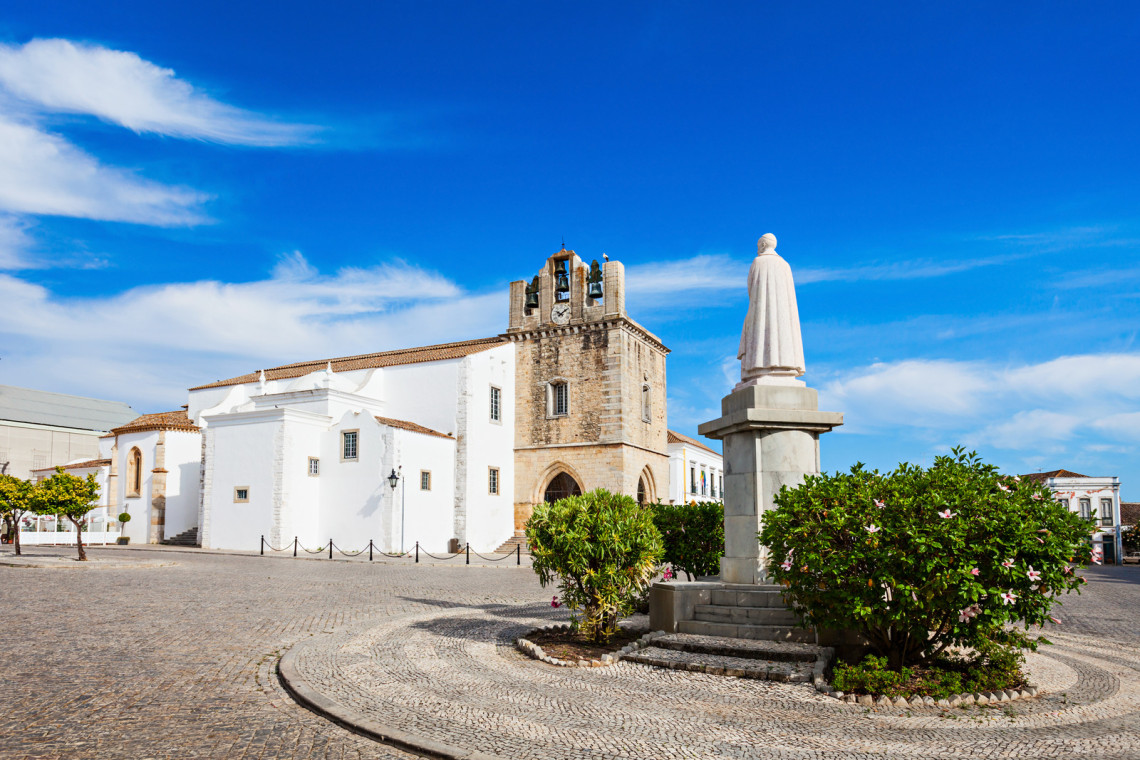 Old Town of Faro in The Algarve, Portugal