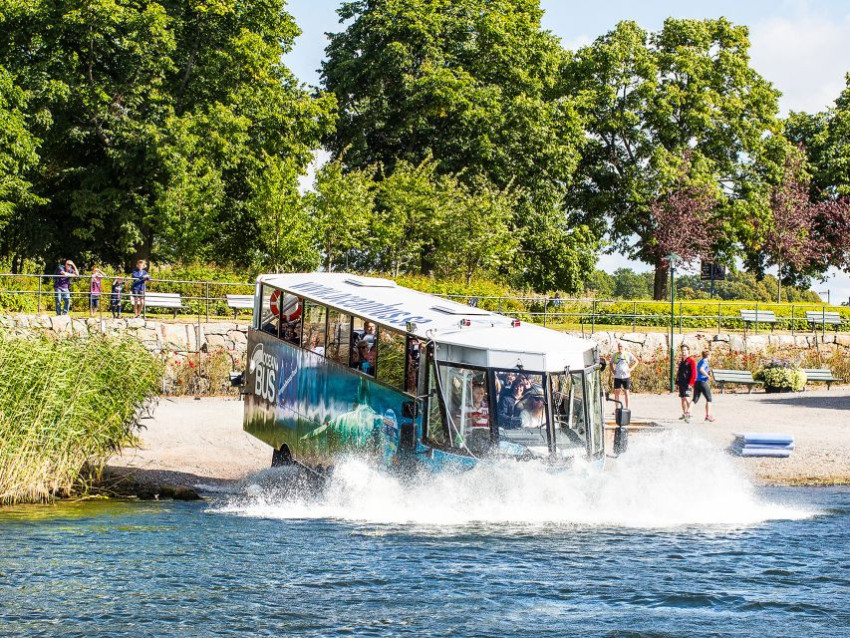 Sightseeing: Land and Water Tour by Amphibious Bus